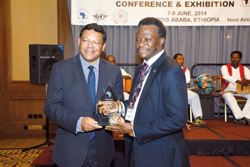 Dr Harold Demuren Receives African Aviation Award 2014 Dr Harold Demuren honoured with aviation award at Ethiopia conference.