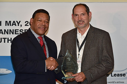 Award Presentation at Aviation Conference in Johannesburg, South Africa
